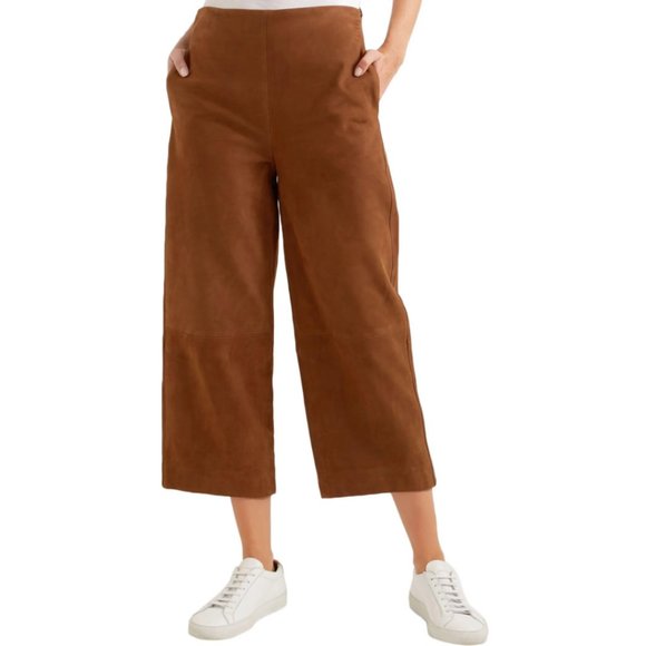 Vince Suede High Waist Culottes - Picture 5 of 16